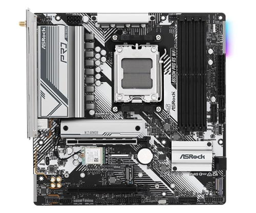Asrock B650M Pro RS WiFi  AMD B650 Soket AM5 DDR5 7200(OC)MHz mATX Gaming (Oyuncu) Anakart