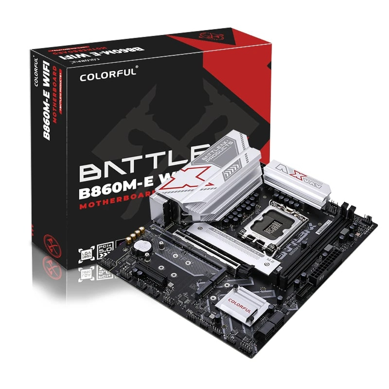 COLORFUL BATTLE-AX B860M-E WIFI V20 DDR5 7600MHz mATX Gaming (Oyuncu) Anakart 