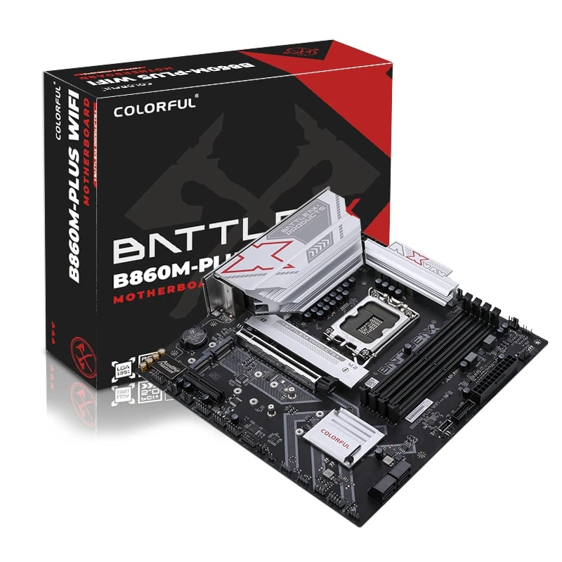 COLORFUL BATTLE-AX B860M-PLUS WIFI V20 DDR5 7600Mhz mATX Gaming (Oyuncu) Anakart
