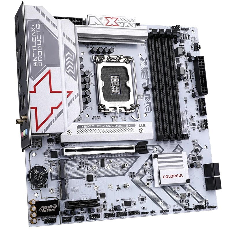 COLORFUL BATTLE-AX B860M-WHITE WIFI V20 DDR5 7600Mhz mATX Gaming (Oyuncu) Anakart