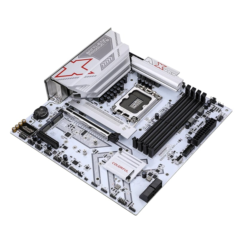 COLORFUL BATTLE-AX B860M-WHITE WIFI V20 DDR5 7600Mhz mATX Gaming (Oyuncu) Anakart