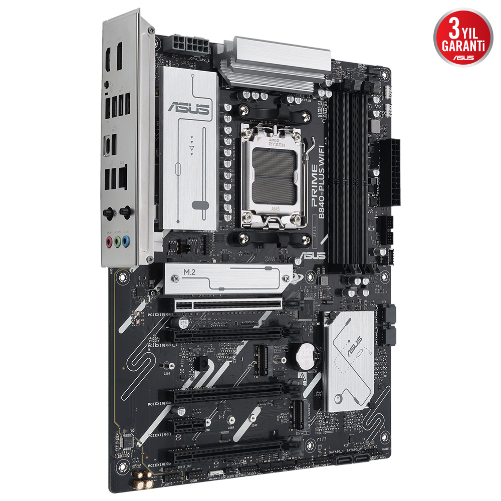 ASUS Prime B840-Plus WiFi AMD B840 Soket AM5 DDR5 7600+(OC)MHz ATX Gaming (Oyuncu) Anakart