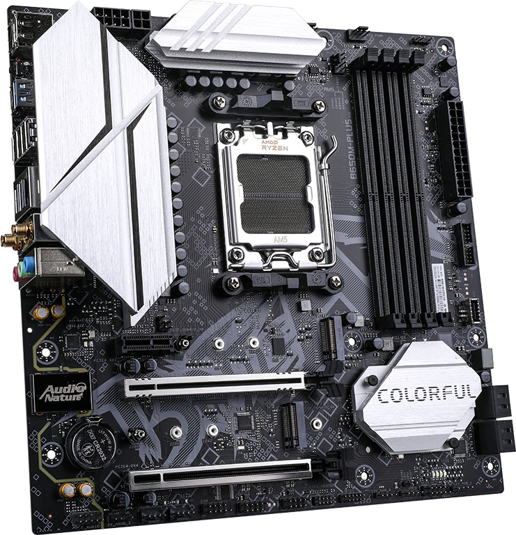 COLORFUL BATTLE-AX B650M-PLUS WiFi V15 DDR5 7600Mh mATX AM5 Gaming Anakart