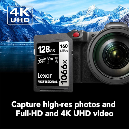 Lexar 128GB LSD1066128G-BNNNG  SDXC 1066X SDXC UHS-I 160/120MB/s MicroSD Hafıza Kartı