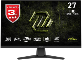 MSI MAG 272F X24  27″ 240Hz  0.5MS Adaptive Sync Full HD Flat Rapid IPS Gaming (Oyuncu) Monitör