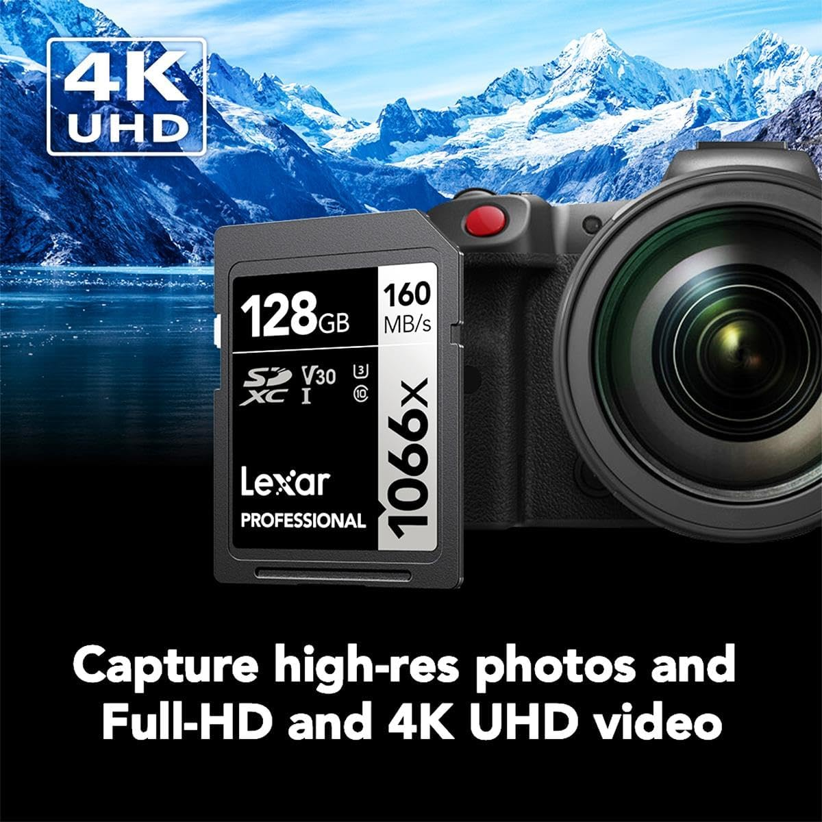 Lexar 128GB LSD1066128G-BNNNG  SDXC 1066X SDXC UHS-I 160/120MB/s MicroSD Hafıza Kartı