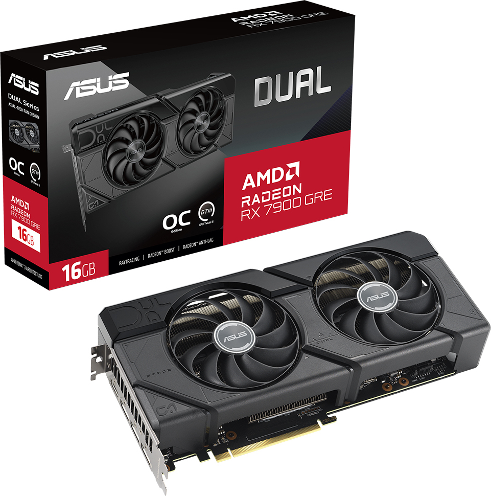 ASUS Dual Radeon RX 7900 GRE OC DUAL-RX7900GRE-O16G Gaming Ekran Kartı