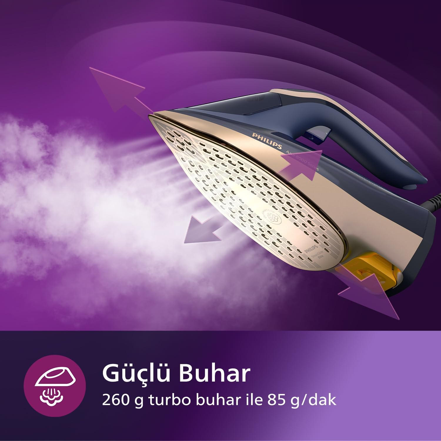 Philips Azur 8000 Serisi DST8050/20 3000 W Buharlı Ütü