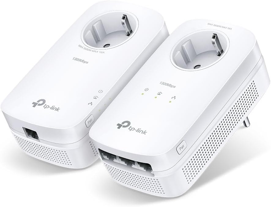 TP-Link TL-PA8033P Kit AV1300 3 Portlu Gigabit Passthrough Powerline Başlangıç Kiti