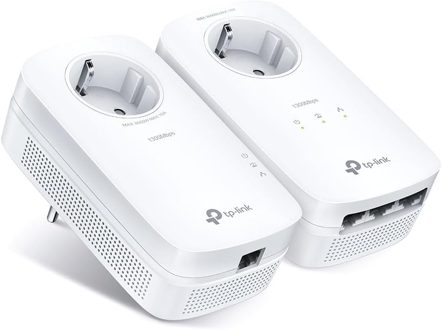 TP-Link TL-PA8033P Kit AV1300 3 Portlu Gigabit Passthrough Powerline Başlangıç Kiti