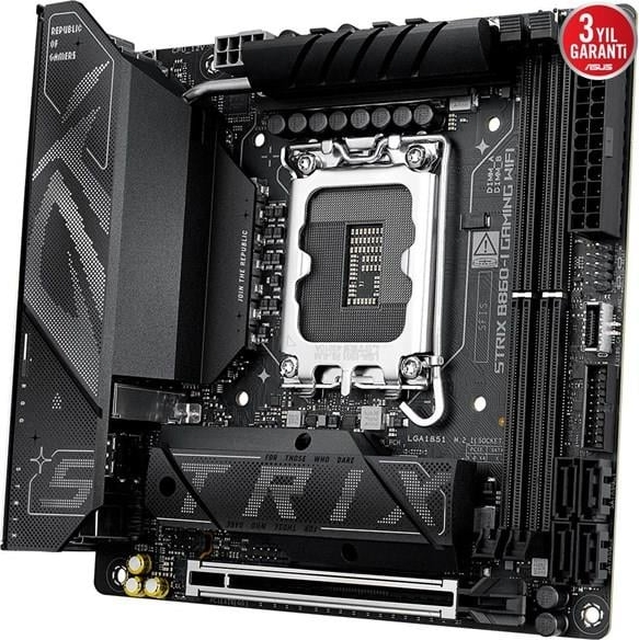 ASUS ROG STRIX B860-I GAMING WIFI Intel B860 Soket 1851 9066+(OC)MHz mini-ITX Gaming Anakart