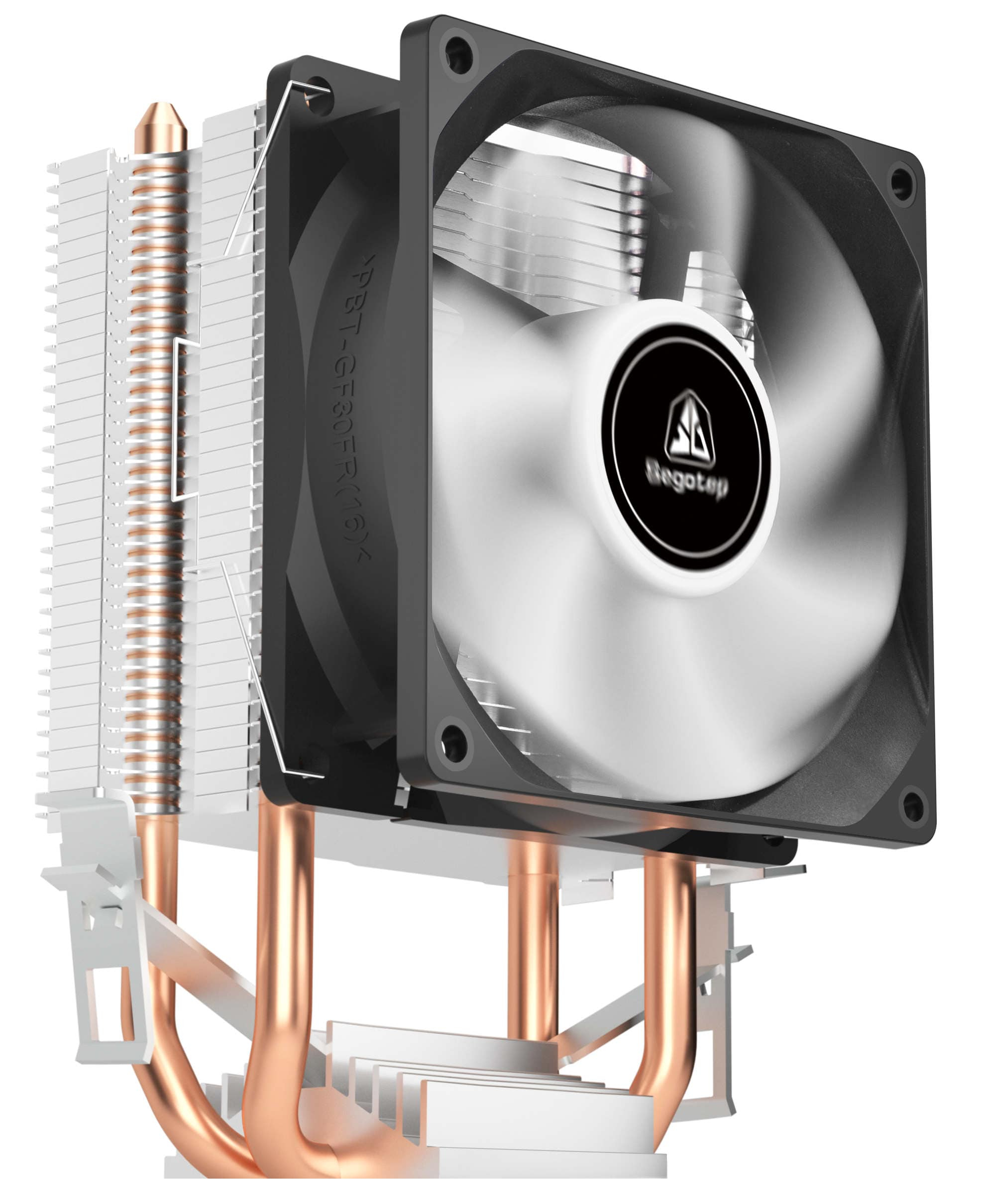 Segotep Wind Clear T2 Siyah 80mm Kule Tipi İşlemci Soğutucu (AM4/AM5 1200p/1700P Uyumlu)