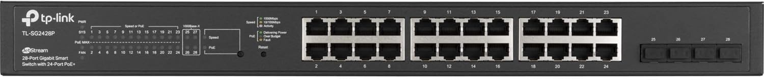 Tp-Link TL-SG2428P JetStream Yönetilebilir PoE Switch