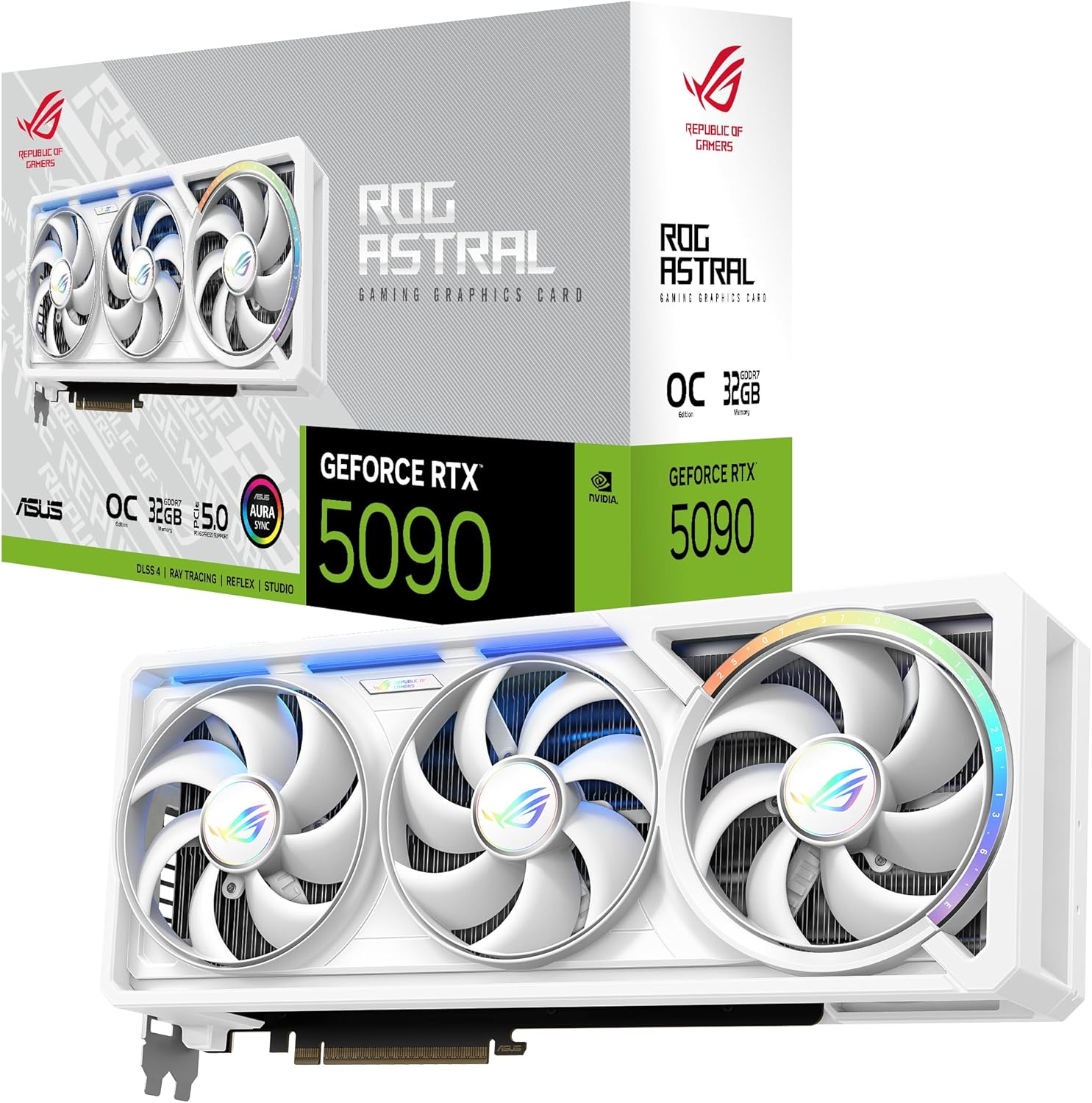 ASUS ROG Astral GeForce RTX 5090 32GB OC White Edition ROG-ASTRAL-RTX5090-O32G-WHITE GDDR7 512Bit Gaming Ekran Kartı