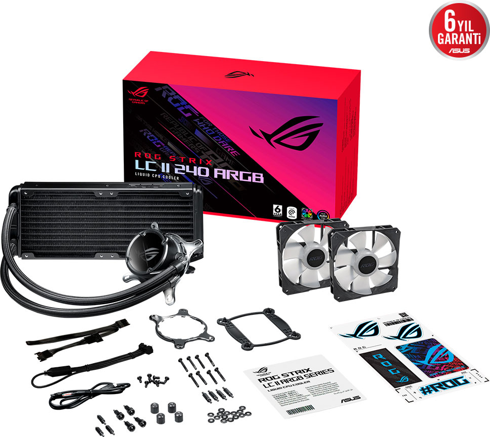 ASUS ROG Strix LC II 240 ARGB V3 White Edition 240mm İşlemci Sıvı Soğutucu
