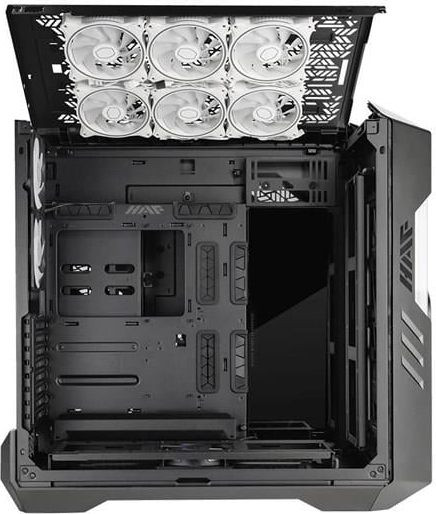 Cooler Master HAF700 EVO H700E-IGNN-S00 Tempered Glass ARGB Ledli LCD Ekran Mesh Ön Panel Titanyum Gri Renkli Kasa 