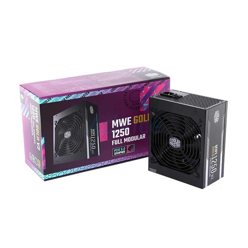 Cooler Master MWE Gold 1250 V2  1250W 80+ Gold 140mm Fan Full Modüler Power Supply