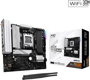 Asrock B650M Pro X3D WiFi AMD B650 Soket AM5 DDR5 8000(OC)MHz mATX Gaming (Oyuncu) Anakart