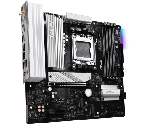 Asrock B650M Pro X3D WiFi AMD B650 Soket AM5 DDR5 8000(OC)MHz mATX Gaming (Oyuncu) Anakart