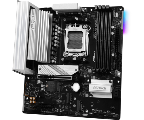 Asrock B650M Pro X3D WiFi AMD B650 Soket AM5 DDR5 8000(OC)MHz mATX Gaming (Oyuncu) Anakart