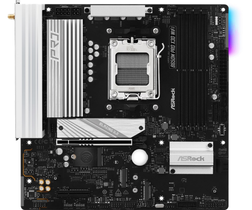 Asrock B650M Pro X3D WiFi AMD B650 Soket AM5 DDR5 8000(OC)MHz mATX Gaming (Oyuncu) Anakart