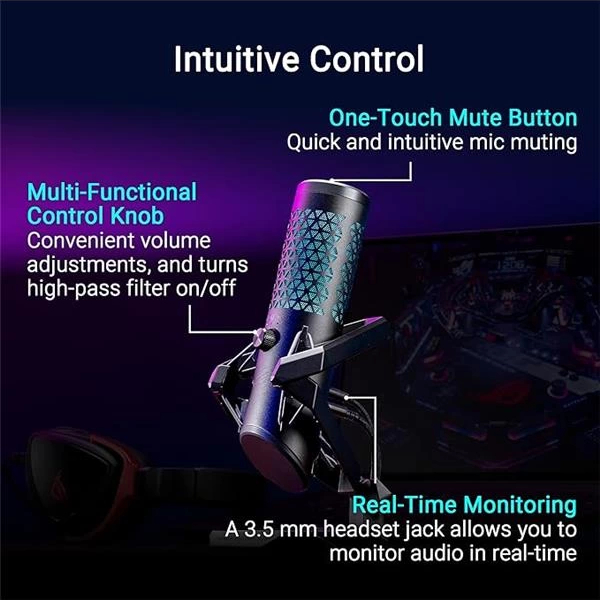 ASUS ROG Carnyx AURA RGB Condenser Gaming Mikrofon
