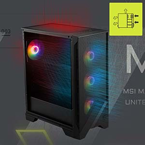MSI MAG Forge 121A B75 PCIE5 750W Bronze 4x120mm Auto RGB Fan Tempered Glass ATX Gaming Kasa