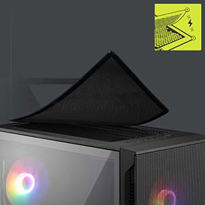 MSI MAG Forge 121A B75 PCIE5 750W Bronze 4x120mm Auto RGB Fan Tempered Glass ATX Gaming Kasa