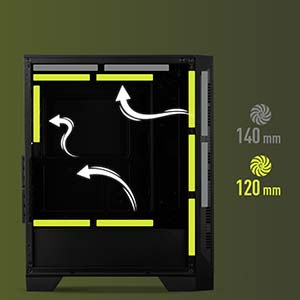 MSI MAG Forge 121A B75 PCIE5 750W Bronze 4x120mm Auto RGB Fan Tempered Glass ATX Gaming Kasa