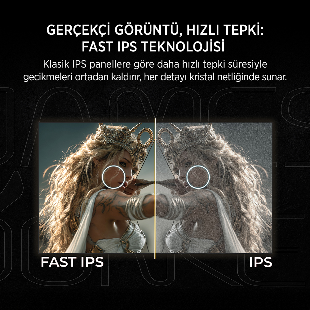 James Donkey Arven A50 24″ 240Hz 0.5Ms FHD Fast IPS Panel Gaming RGB Pivot Monitör (Sıfır Ölü Piksel Garantili)