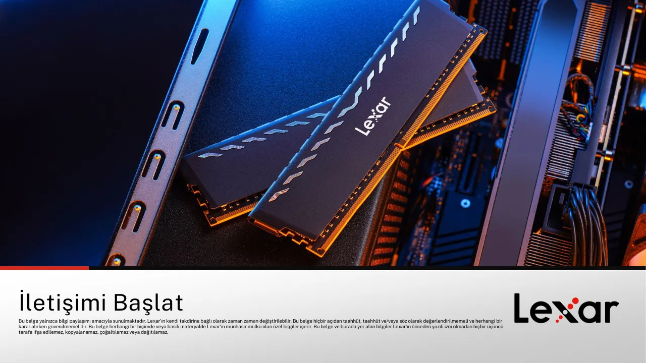 Lexar Thor LD4BU016G-R3200GDXG  32GB (2x16GB) DDR4 3200MHz CL16 Ram (Bellek)