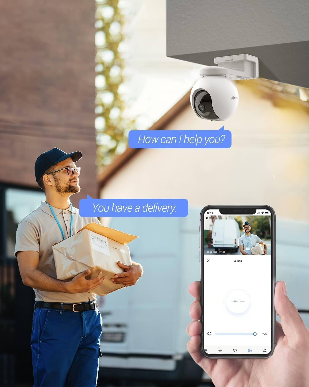 Ezviz  Kamera Wifi PAN/TILT Battery Powered 4 MP CS-HB8 4MM