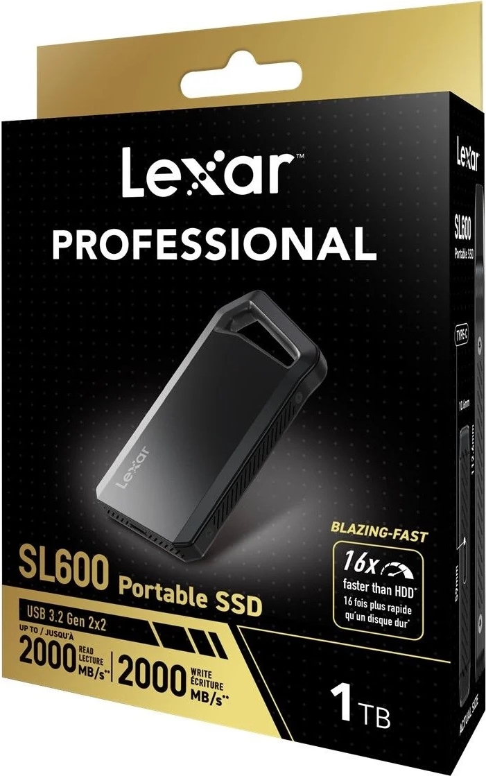 Lexar 1TB LSL600X001T-RNBNG EXT.SSD 1TB USB3.2 2000/2000MB/s SD Hafıza Kartı