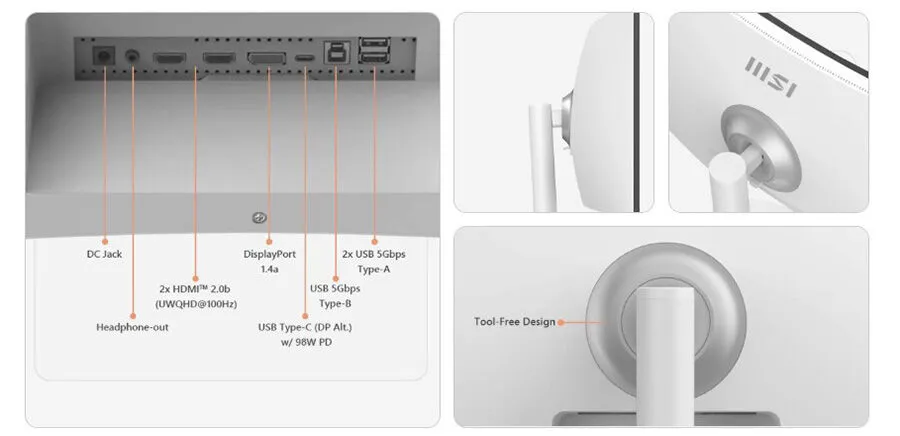 MSI Modern MD342CQPW 34″ 120Hz 1ms  UWQHD VA Curved Gaming (Oyuncu) Monitör