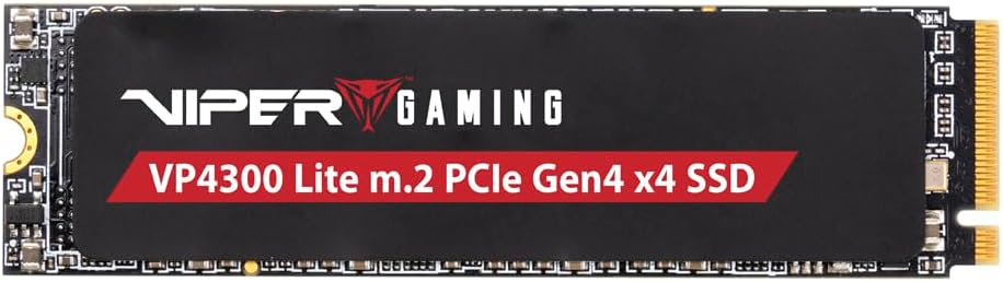 Patriot Viper VP4300 Lite 4TB 7400/6000MB/s Gen4 x4 NVMe M.2 SSD Disk