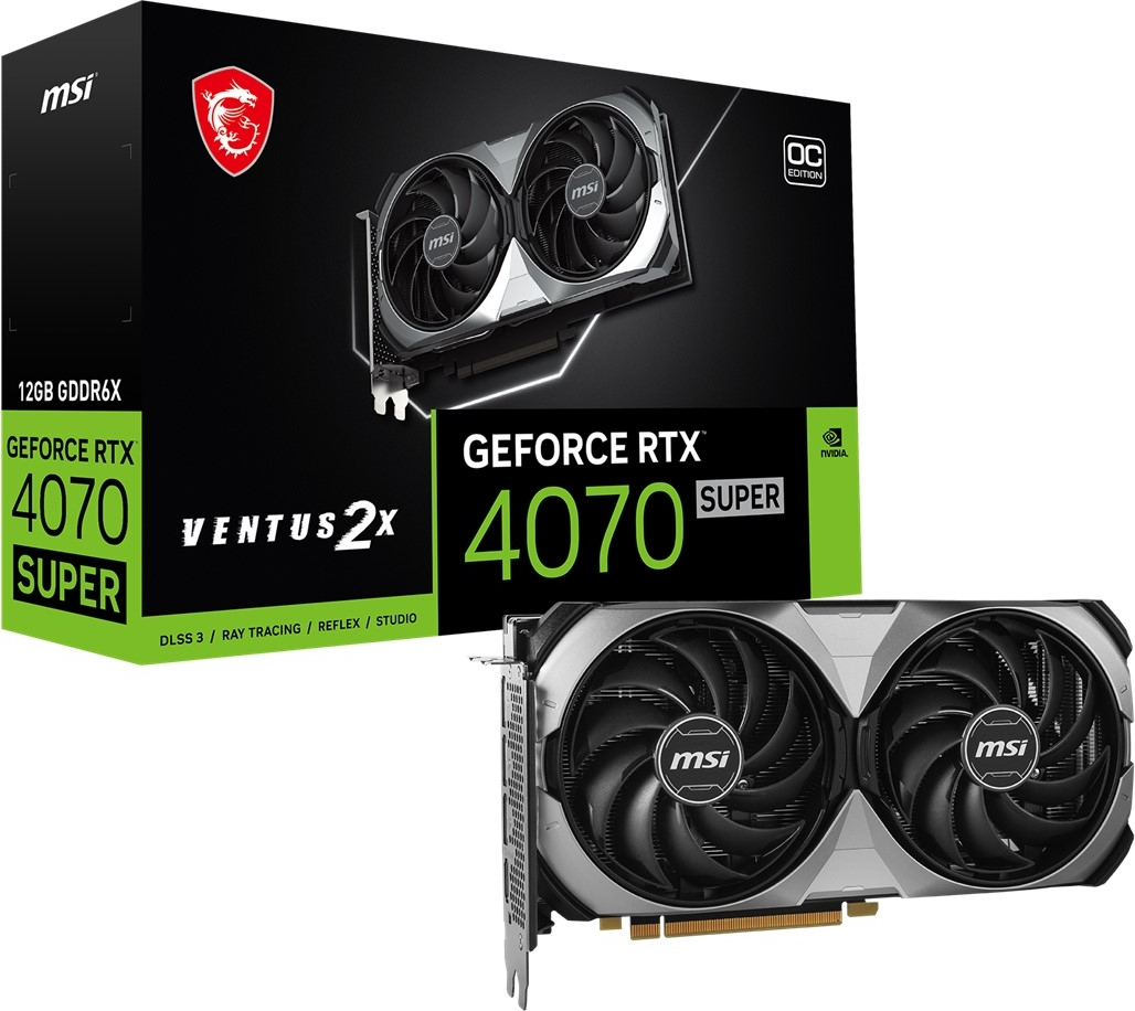 MSI GeForce RTX 4070 SUPER 12G VENTUS 2X OC Gaming Ekran Kartı