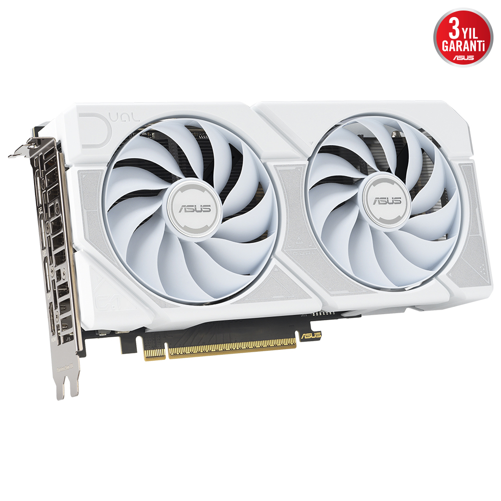 ASUS GeForce RTX 5060 Ti 16GB OC DUAL-RTX5060TI-O16G-WHITE GDDR7 128Bit Gaming (Oyuncu) Ekran Kartı