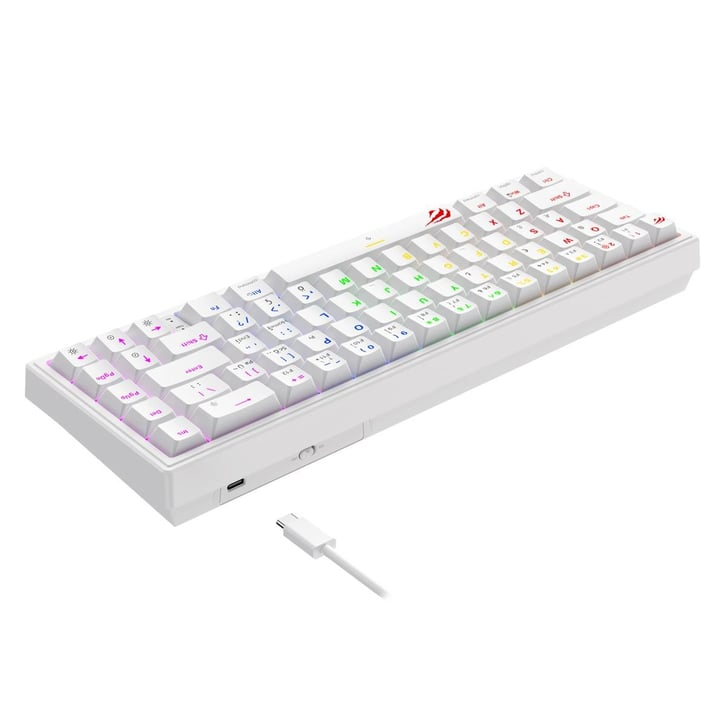 Havit Gamenote KB874L Mekanik Gaming %60 Beyaz Klavye