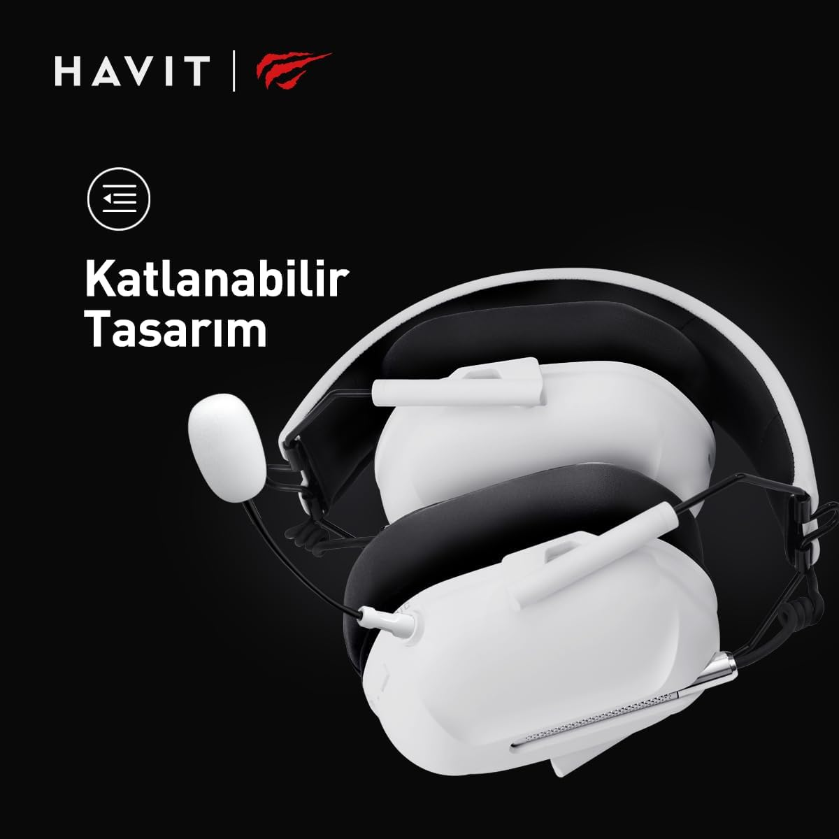 Havit Gamenote H2033D Gaming Oyuncu Kulaklığı Beyaz