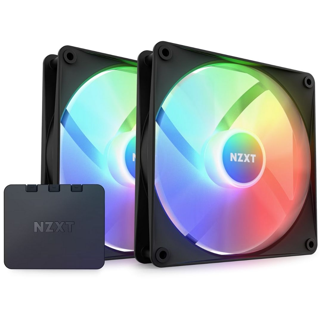 NZXT F140RGB Duo RF-R14DF-B1 140mm İkili Siyah Kasa Fanı