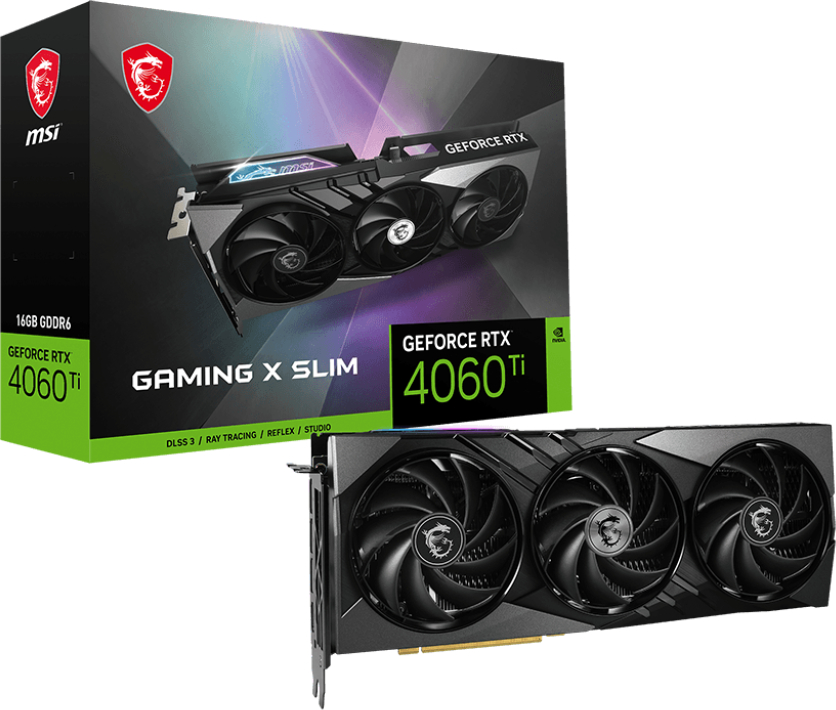 MSI GeForce RTX 4060 Ti GAMING X SLIM 16G Ekran Kartı