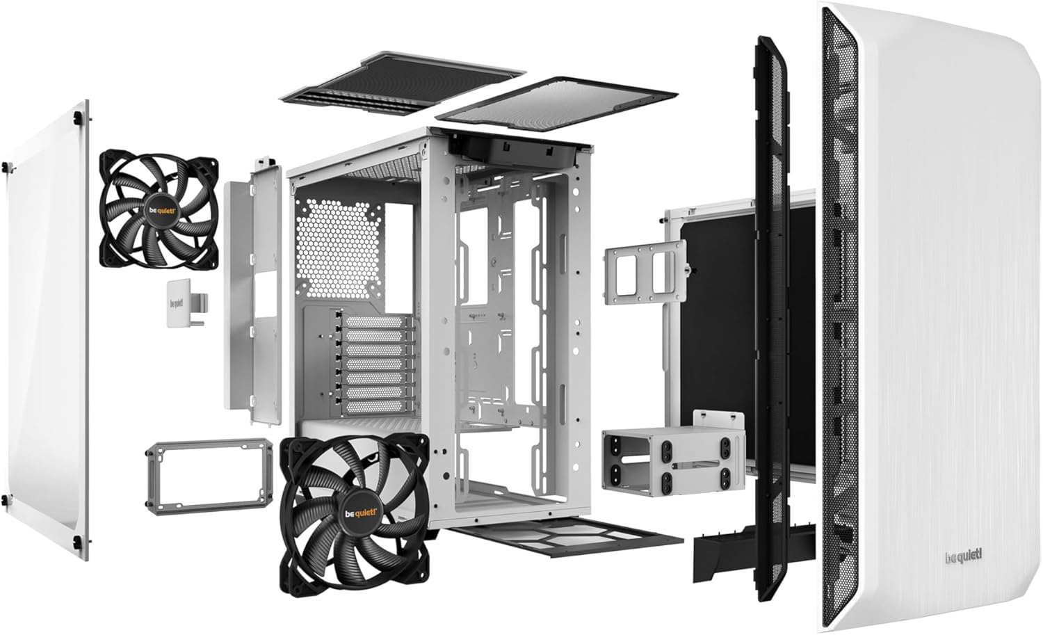 Be Quiet! Pure Base 500 BG035 Beyaz Gaming (Oyuncu) Kasası 