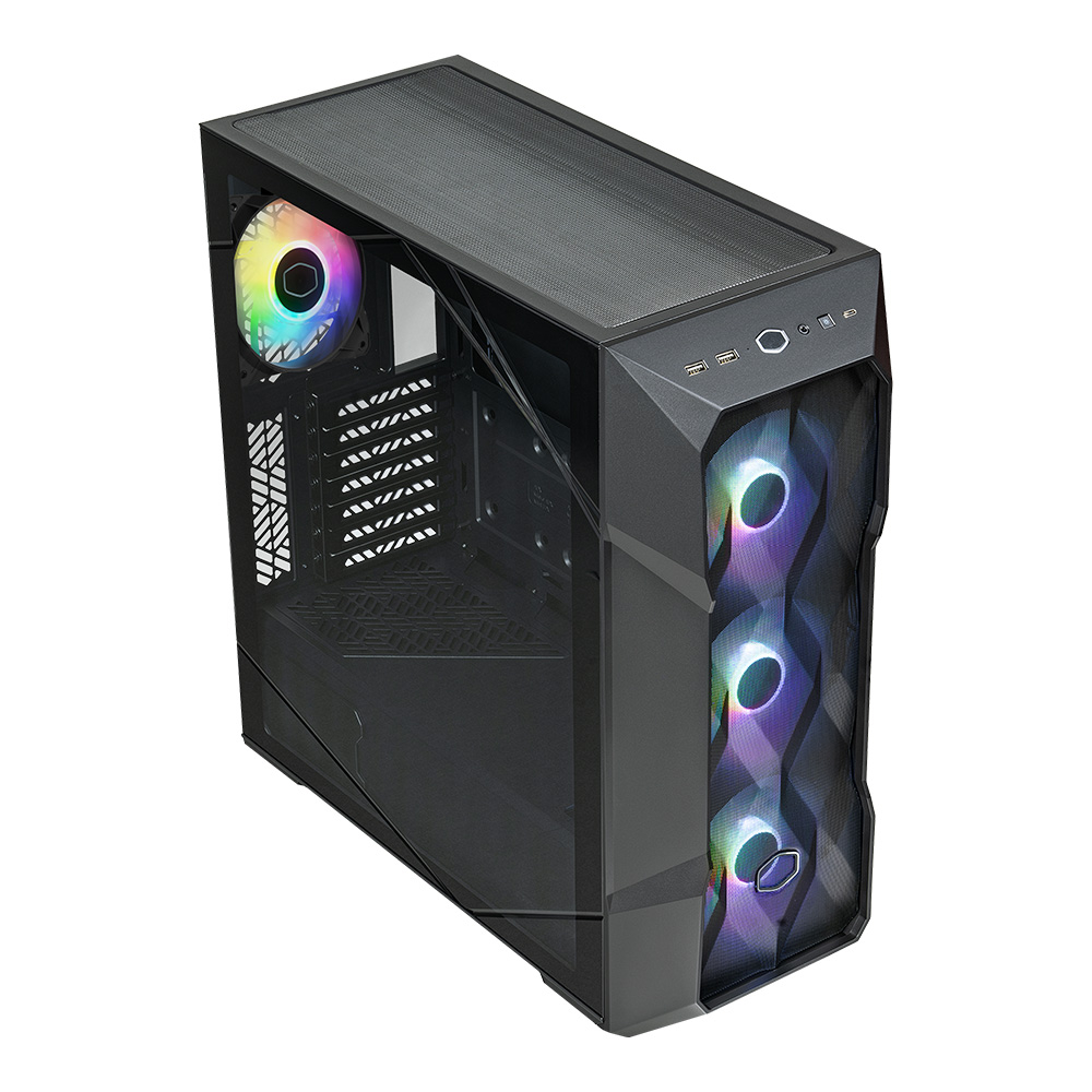 Cooler Master MasterBox TD500 Mesh V2 Siyah ARGB USB 3.2 Tempered Glass ATX Mid Tower Kasa (TD500V2-KGNN-STU)