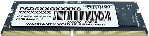 Patriot Signature Line PSD532G48002S 32GB(1x32GB) DDR5 4800MHz SODIMM Ram