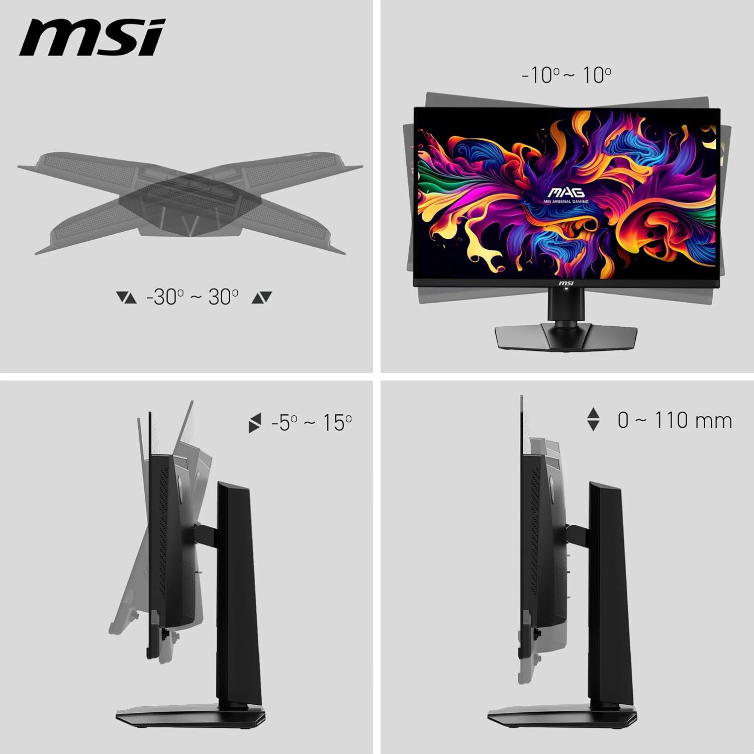 MSI MAG 321UP QD-OLED 31.5″ 0.03ms 165Hz UHD QD-OLED Adaptive-Sync Gaming  Monitör