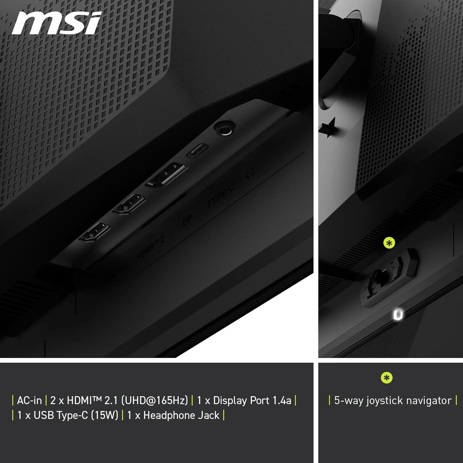 MSI MAG 321UP QD-OLED 31.5″ 0.03ms 165Hz UHD QD-OLED Adaptive-Sync Gaming  Monitör