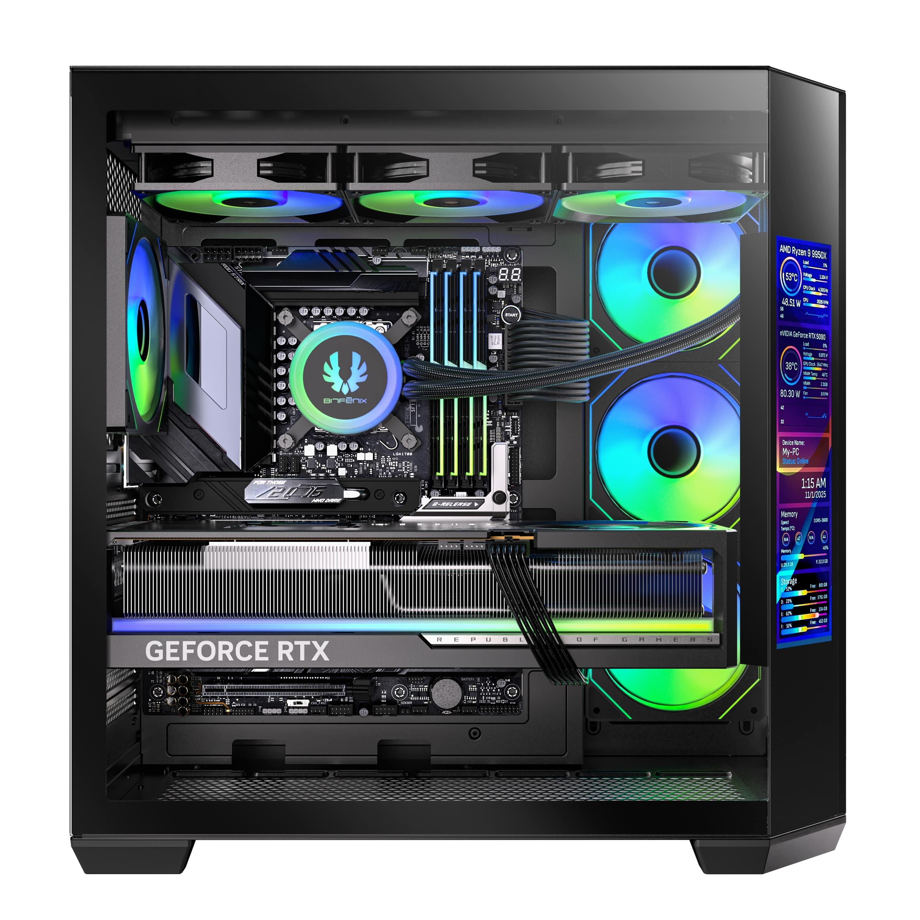 Luna | AMD Ryzen 7 9800X3D | 32 GB DDR5 | Cooler Master RTX 5080 16 GB | 1 TB SSD OEM Paket