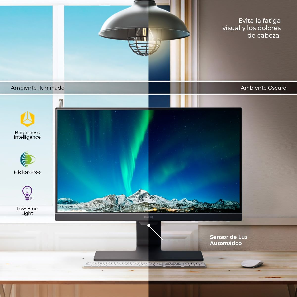 BenQ GW2490 23.8″ 100Hz 5Ms HDMI DP Eye Safe 2.0 FHD IPS Monitör