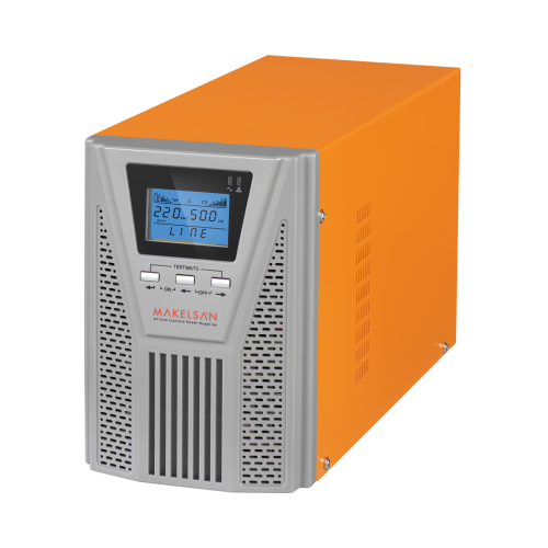 Makelsan Powerpack SE 1 KVA / 900W (1F/1F) 4-8dk (2x 12V/7AH) Online Kesintisiz Güç Kaynağı - MU01000N11EAV04 