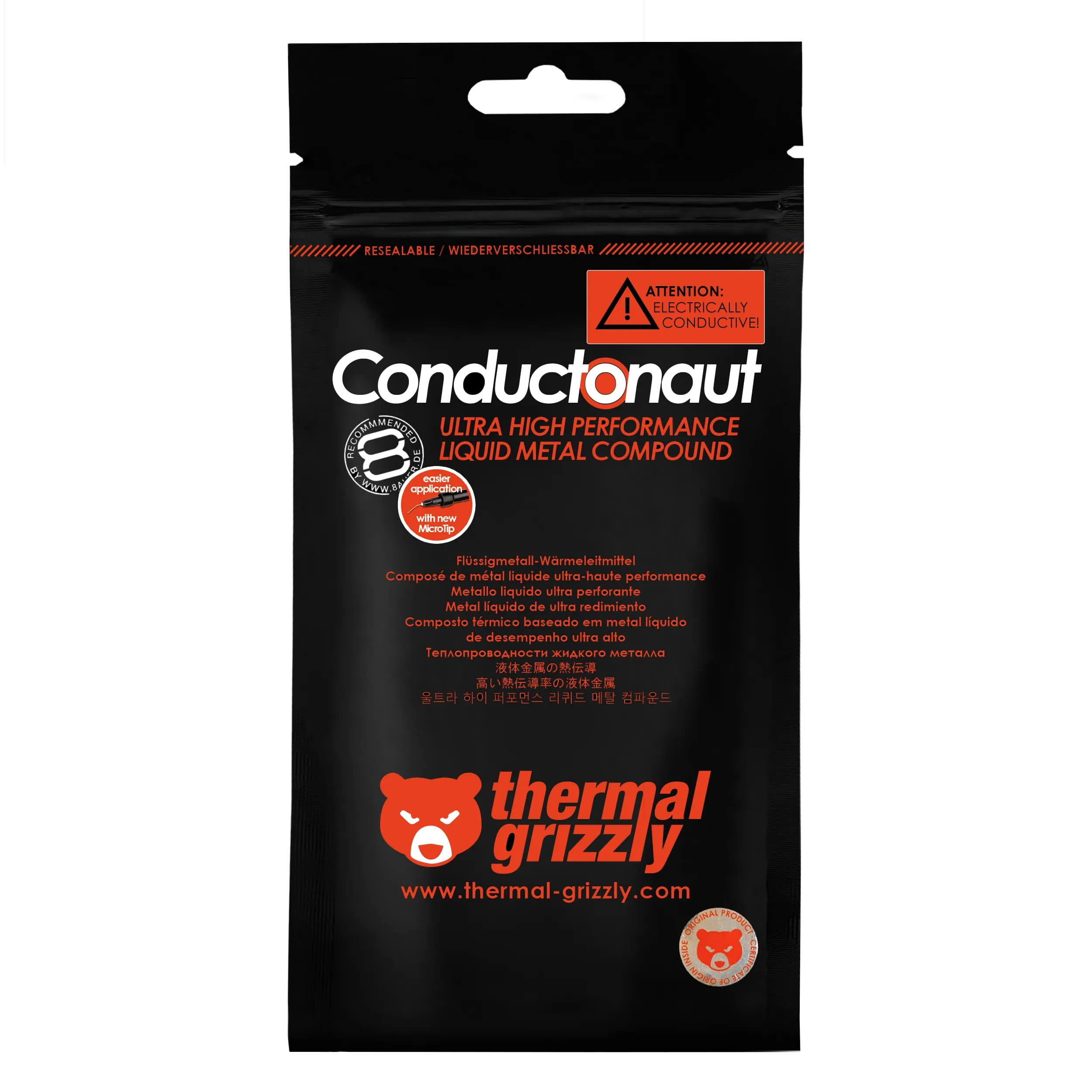 Thermal Grizzly Conductonaut TG-C-001-R Liquid Metal 1gr Termal Macun